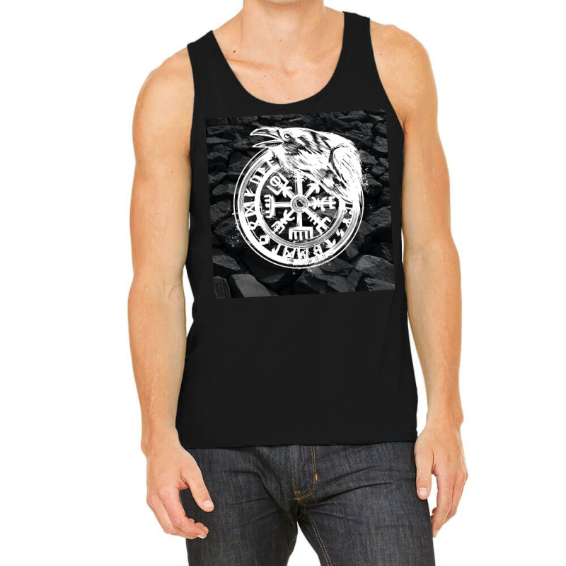 Vegvisir With Raven  Travel Tank Top | Artistshot