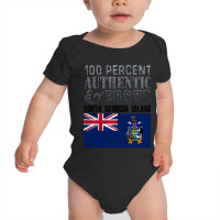 100 Percent Authentic And Proud South Georgia Island! Baby Bodysuit | Artistshot