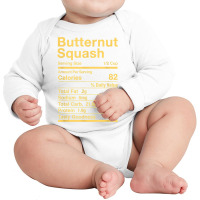 Butternut Squash Nutrition Facts Matching T Shirt Long Sleeve Baby Bodysuit | Artistshot