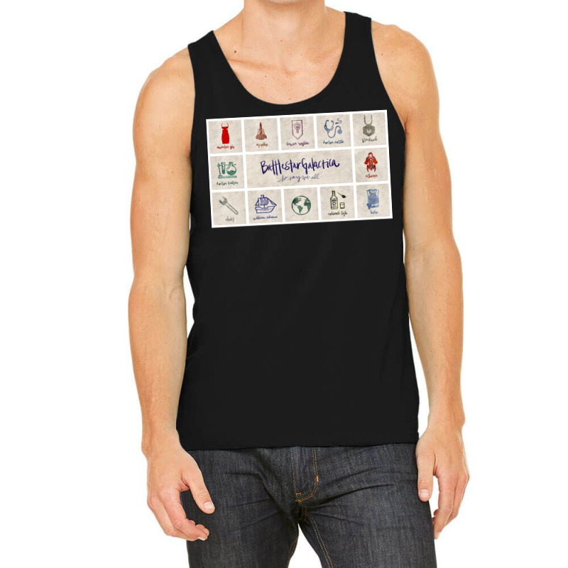 Battlegalactica Minimalist Poster 2 Poster Cute (1) Tank Top by peatcrascow | Artistshot