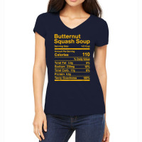 Butternut Squash Soup Nutrition Facts Matching T Shirt Women's V-neck T-shirt | Artistshot