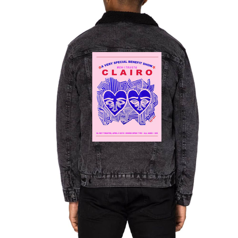 Clairo Poster Poster Gift Unisex Sherpa-lined Denim Jacket | Artistshot