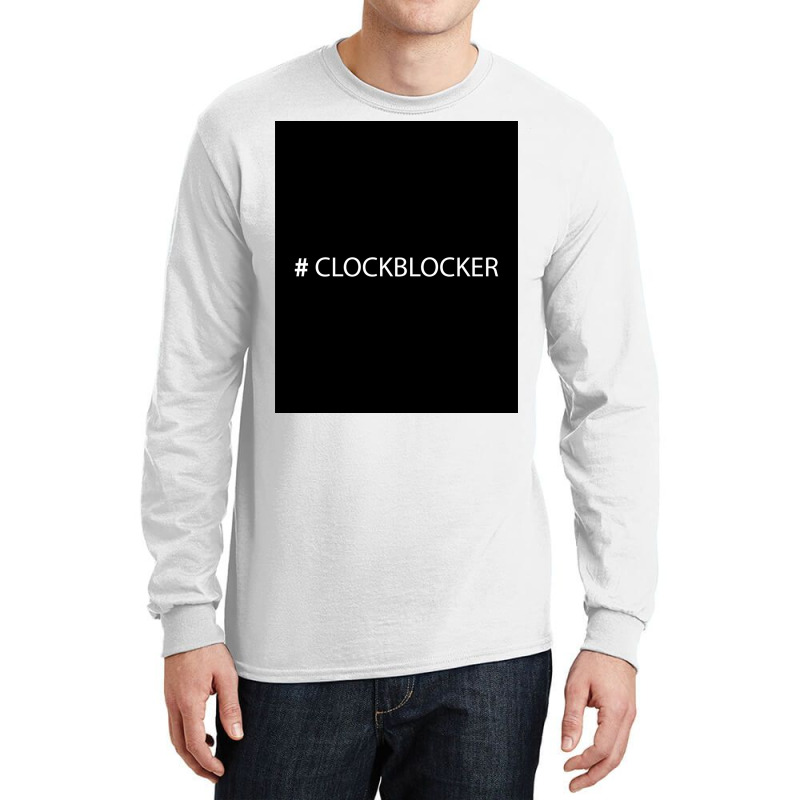 Clockblocker Poster Yellow (1) Long Sleeve Shirts | Artistshot