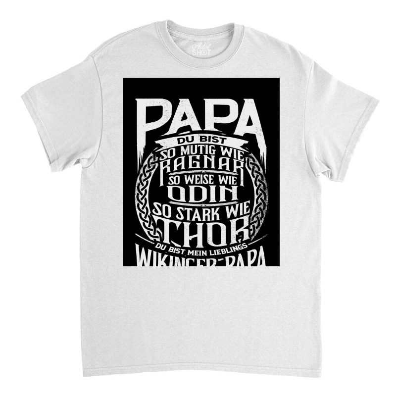 Viking Papa Odin Ragnar Fatherx27s Day  Trending 70s Classic T-shirt | Artistshot