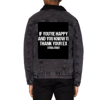 Divorce Divorced Celebrate New Single Party Gift Poster Stars Aestheti Unisex Sherpa-lined Denim Jacket | Artistshot