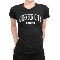 Johnson City Tennessee Tn Vintage Athletic Sports Design T Shirt Ladies Fitted T-shirt | Artistshot