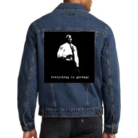 Everything Is Garbage Captain Holt Stencil Wallpaper Design Poster Boy Men Denim Jacket | Artistshot