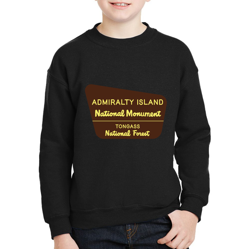 Admiralty Island National Monument Sign Youth Sweatshirt by Binzdodi | Artistshot