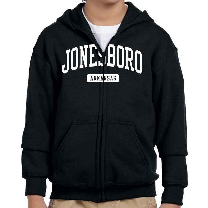 Jonesboro Arkansas Ar Vintage Athletic Sports Design T Shirt Youth Zipper Hoodie by l71e1leis | Artistshot