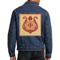 Vikingsnorse Runes Dragon Boat Vikings  Boy Gift Men Denim Jacket | Artistshot