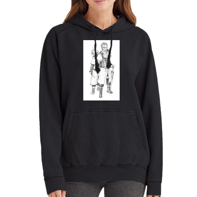 Vinland Saga Thorfinn And Askeladd Back To Back  Humor Vintage Hoodie | Artistshot