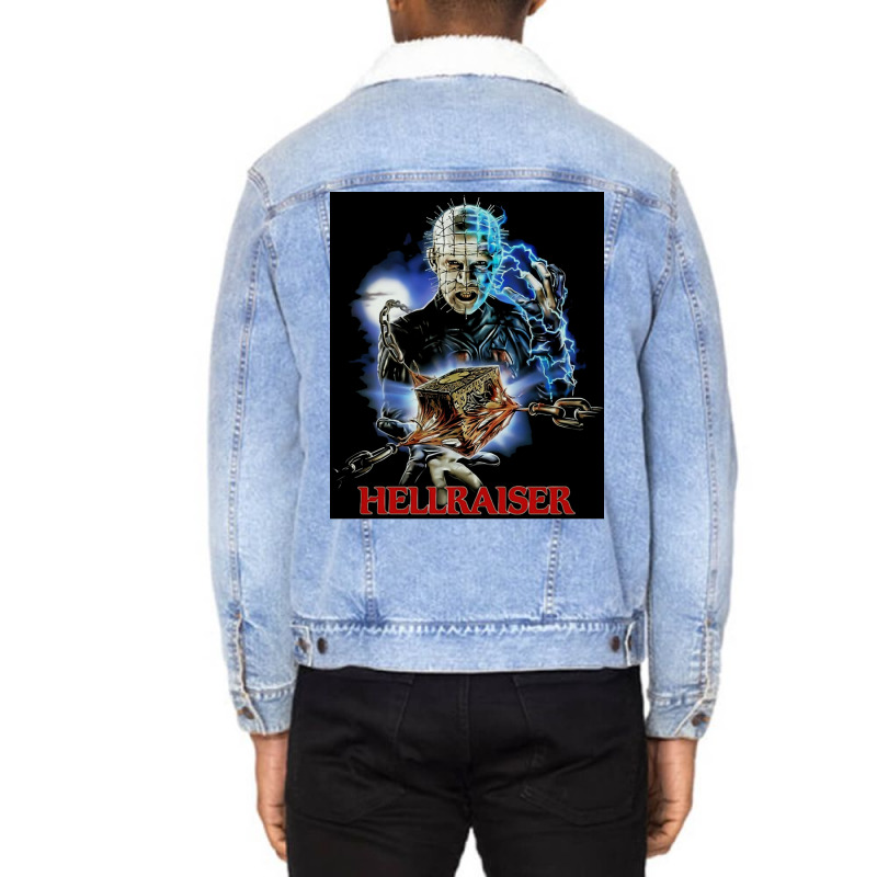 Hellraiser Poster Summer Cool Unisex Sherpa-lined Denim Jacket | Artistshot