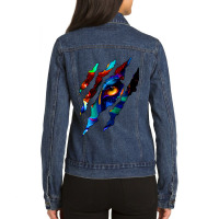 Avatar   The Way Of Water   World Of Pandora Ladies Denim Jacket | Artistshot