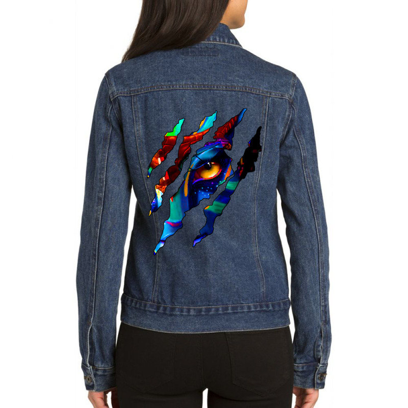 Avatar   The Way Of Water   World Of Pandora Ladies Denim Jacket by Dinh Quan | Artistshot