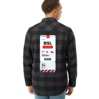 Mulhouse Boarding Pass Flannel Shirt | Artistshot