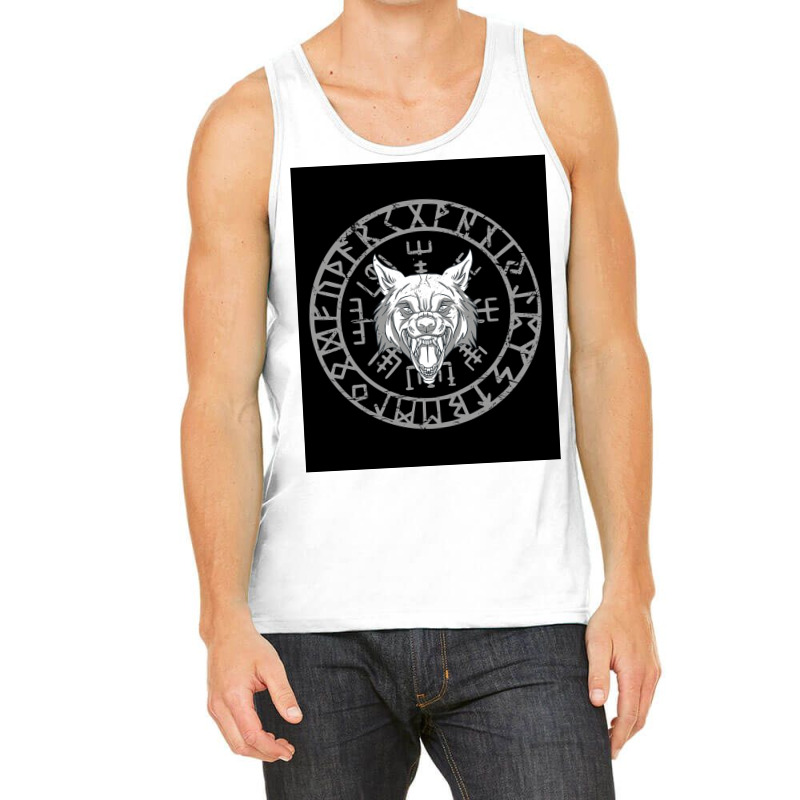 Wolf With Runes Viking Wolf Head  Boy Boy Tank Top | Artistshot