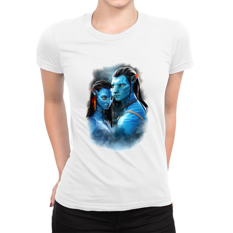 Avatar 2   The Way Of Water Avatar Neytiri Jake Sully Ladies Fitted T-Shirt by Dinh Quan | Artistshot