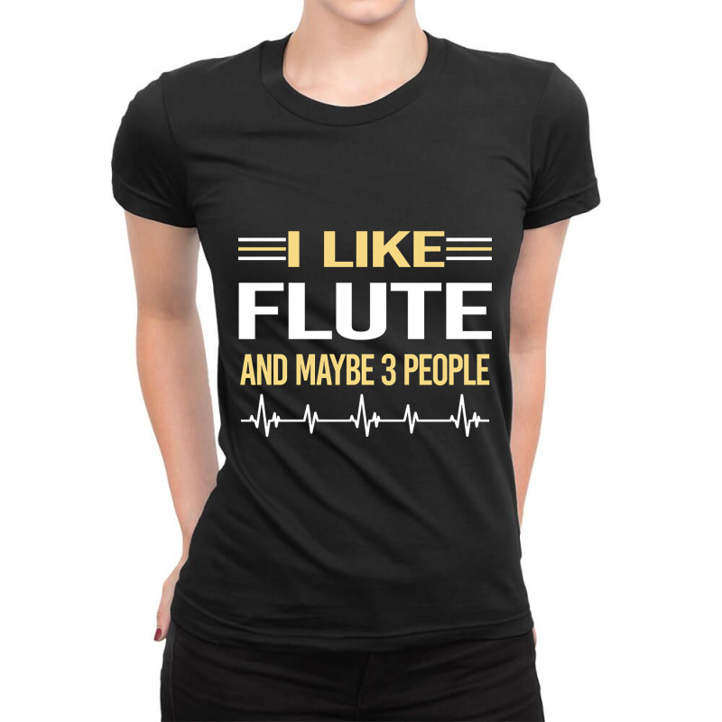 3 People Flute Ladies Fitted T-Shirt by rentsabotage035@gmail.com | Artistshot