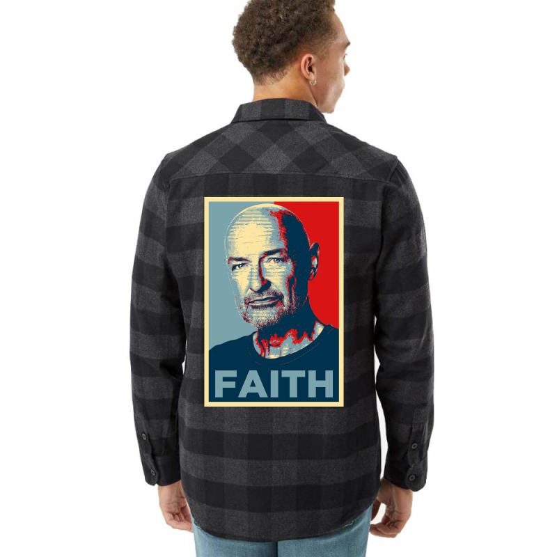 John Locke Lost Faith Poster (1) Flannel Shirt by usserylutmanv | Artistshot