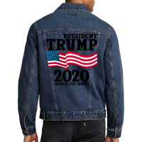 President Trump 2020 For Light Men Denim Jacket | Artistshot