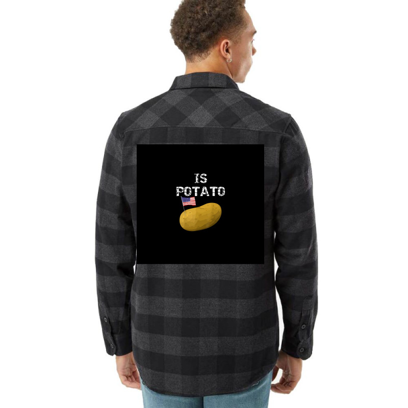 Is Potato As Seen On Late Night Television Poster Flannel Shirt | Artistshot