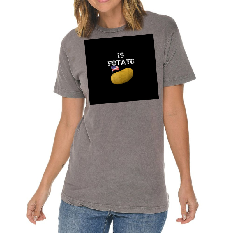 Is Potato As Seen On Late Night Television Poster Vintage T-shirt | Artistshot