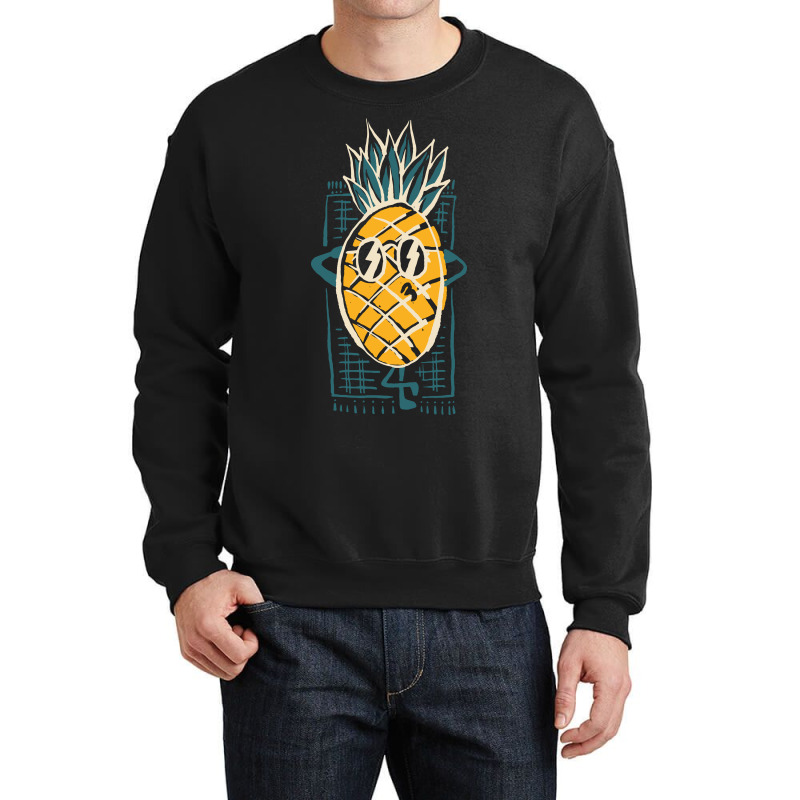 Pineapple Sunbathe Crewneck Sweatshirt by Quilimo | Artistshot