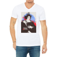 Christopher Columbus In Painting Art V-neck Tee | Artistshot