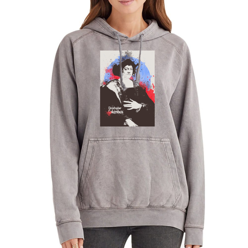 Christopher Columbus In Painting Art Vintage Hoodie | Artistshot