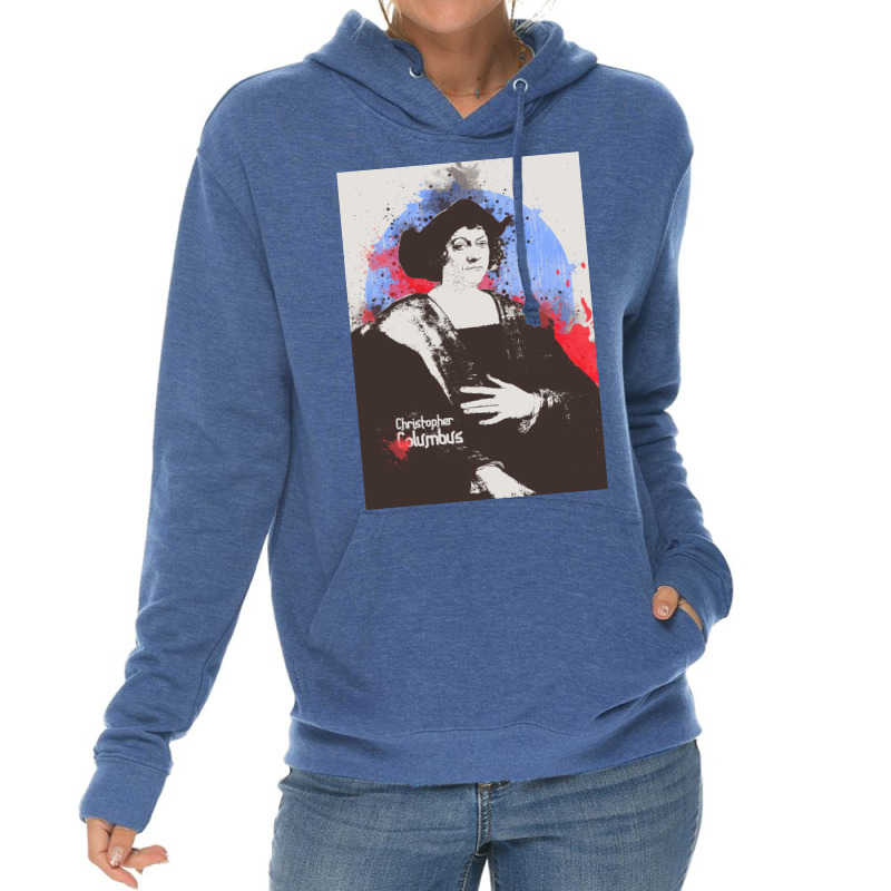 Christopher Columbus In Painting Art Lightweight Hoodie | Artistshot