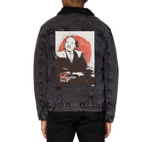 Martin Luther King Jr Painting Art Unisex Sherpa-lined Denim Jacket | Artistshot