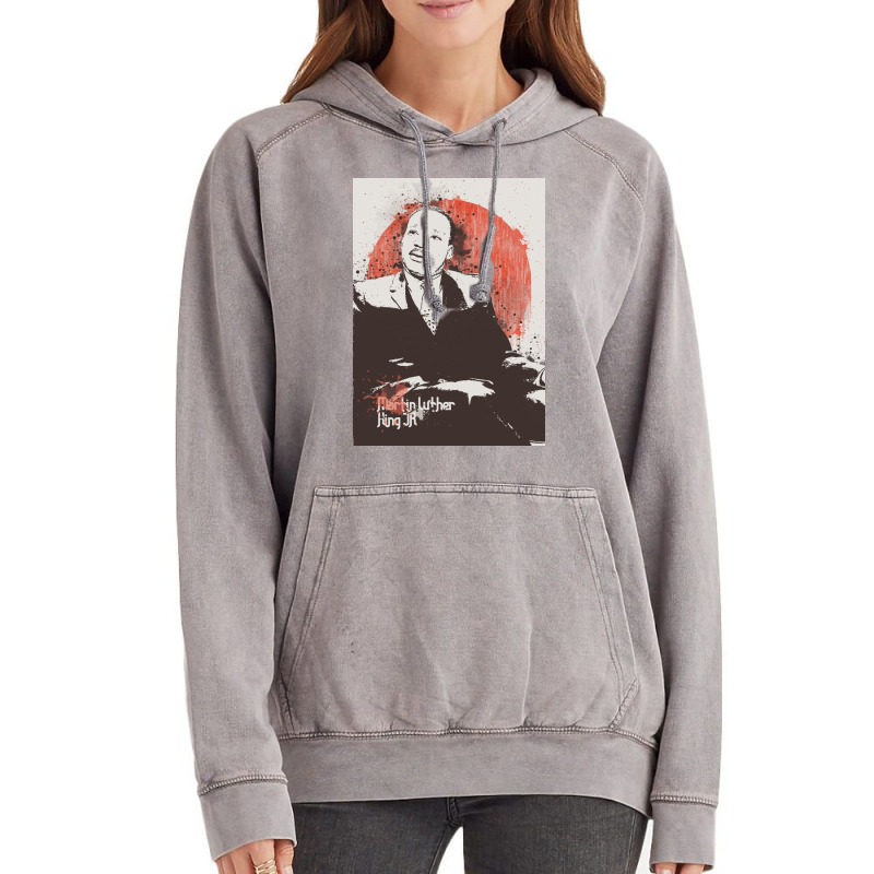 Martin Luther King Jr Painting Art Vintage Hoodie | Artistshot