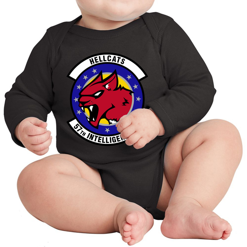 57 Intelligence Squadron Acc (u.s. Air Force) Long Sleeve Baby Bodysuit by nourishnormally484 | Artistshot