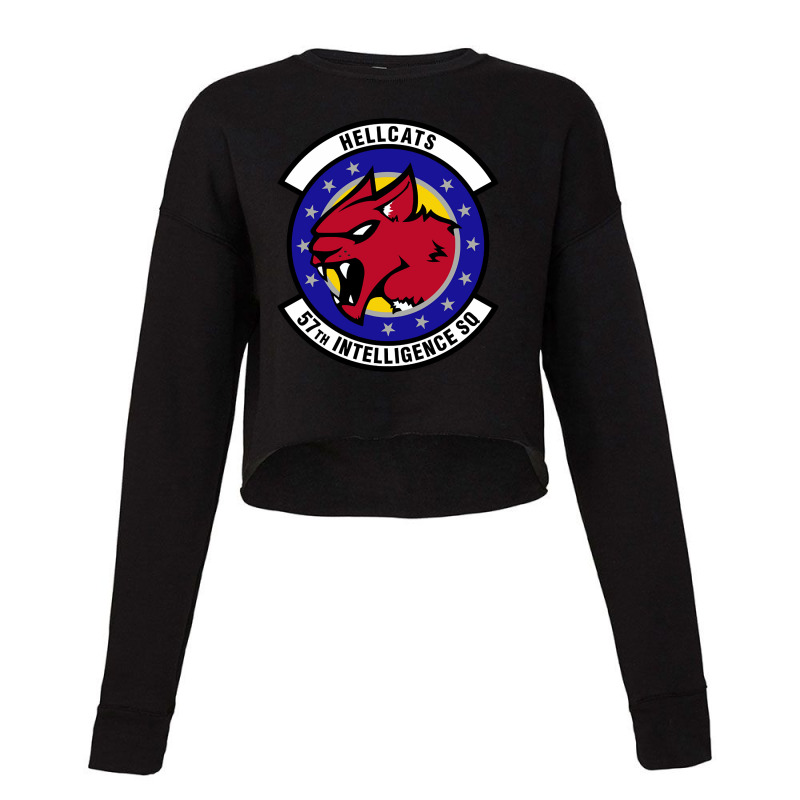 57 Intelligence Squadron Acc (u.s. Air Force) Cropped Sweater by nourishnormally484 | Artistshot