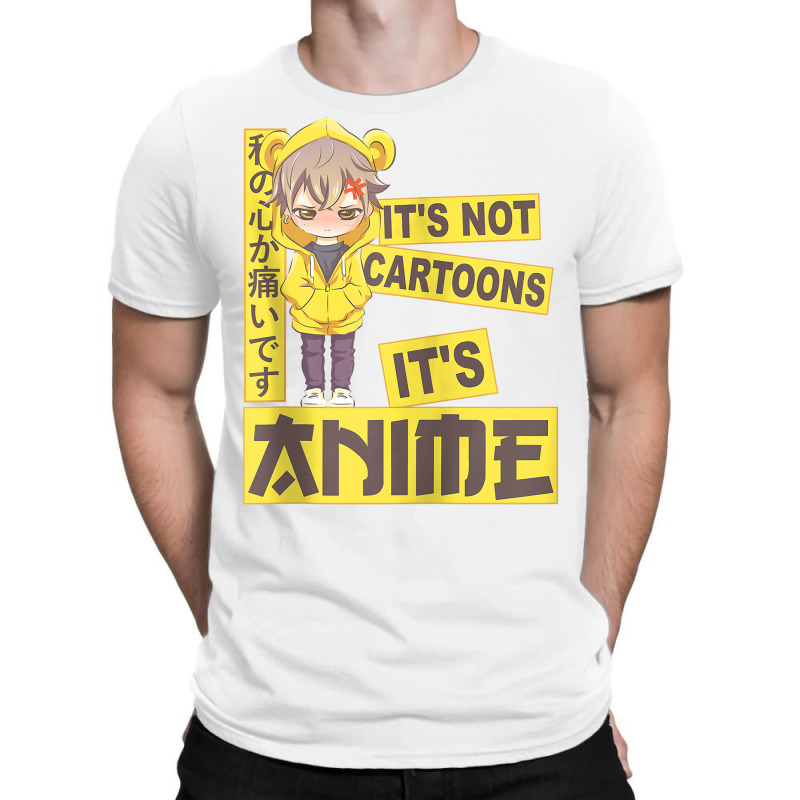 Sad Anime Boy   It's Not Cartoons It's Anime Manga Teen Boy Zip Hoodie T-shirt | Artistshot