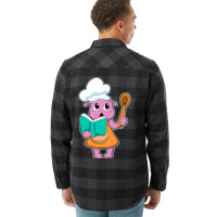 Alien As Cook With Cookbook Flannel Shirt | Artistshot