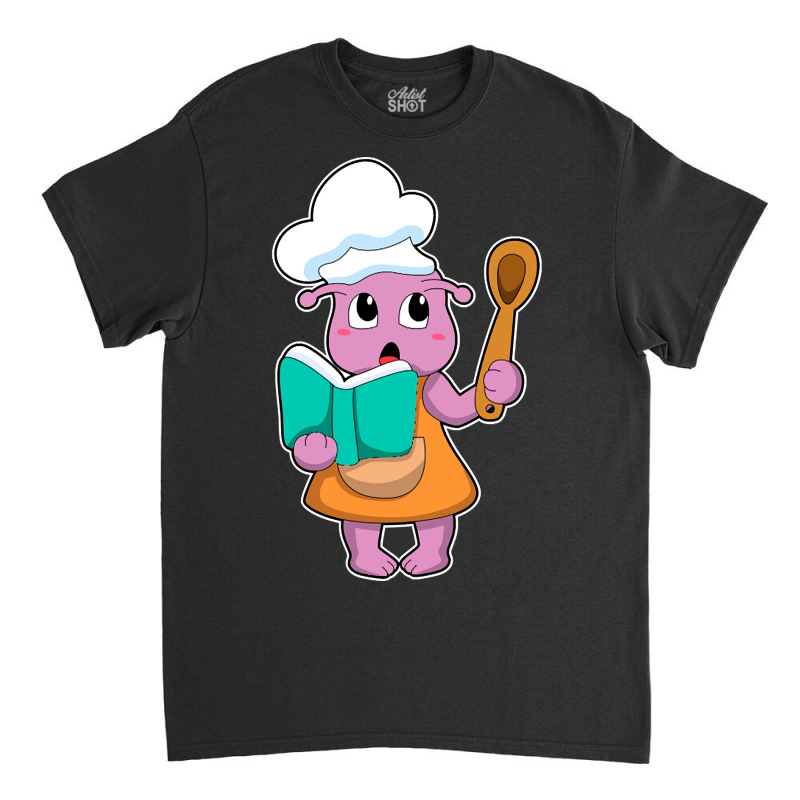 Alien As Cook With Cookbook Classic T-shirt by resaleberries875 | Artistshot