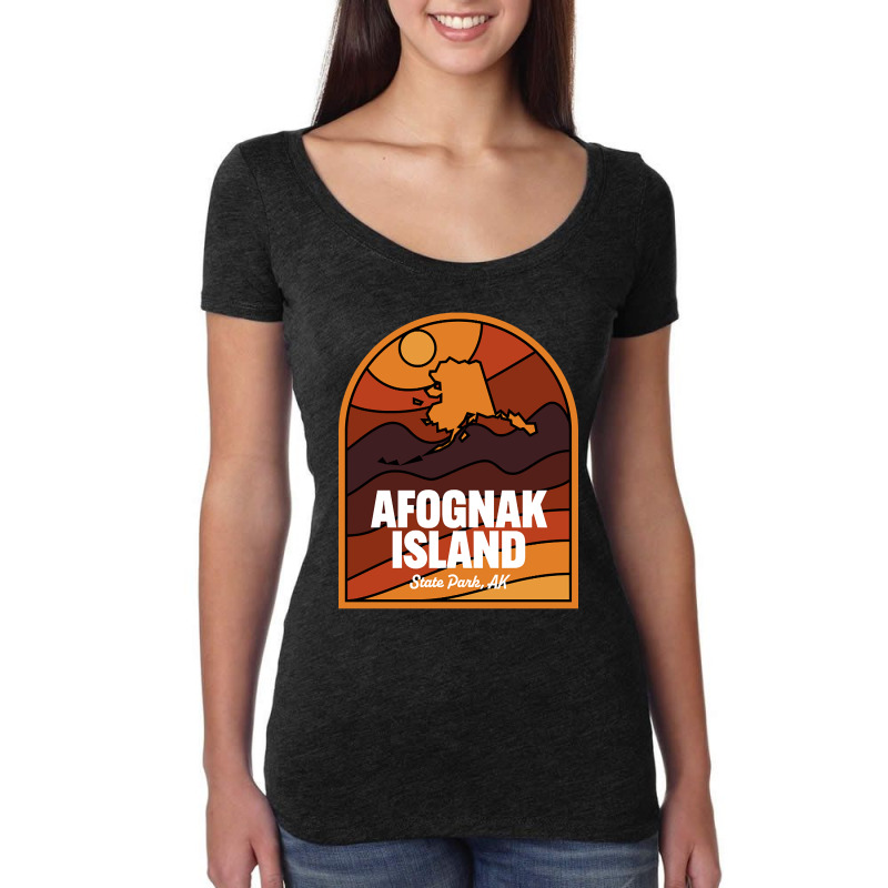 Afognak Island State Park Alaska Women's Triblend Scoop T-shirt by stumbledfeatures425 | Artistshot