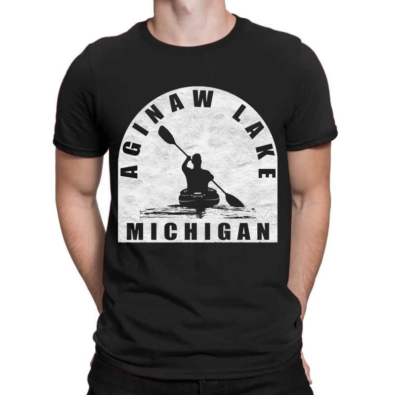 Aginaw Lake Kayaking Michigan T-shirt | Artistshot