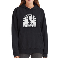 Aginaw Lake Kayaking Michigan Vintage Hoodie | Artistshot