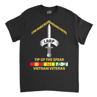 Badge - Lrrp - Tip Of The Spear - Vietnam Vet W Svc Classic T-shirt | Artistshot