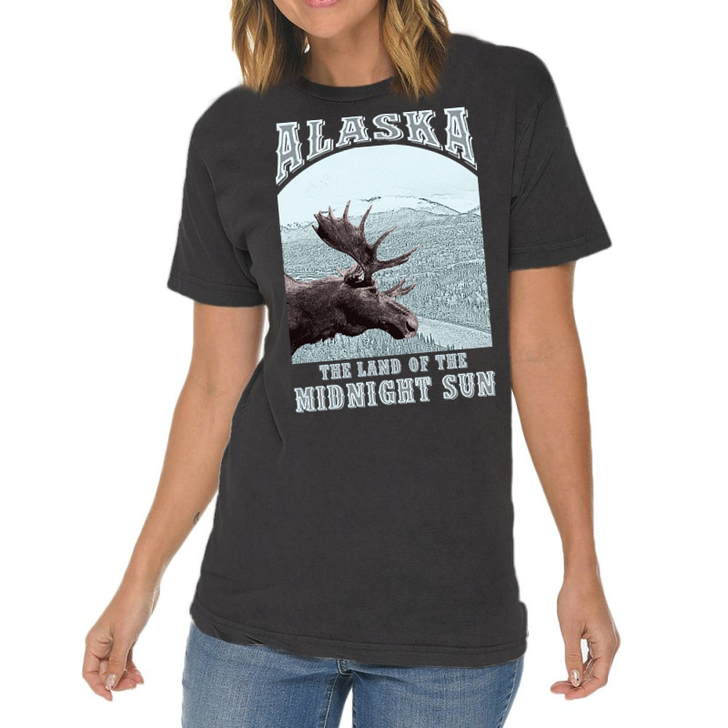 Alaska - The Land Of The Midnight Sun Vintage T-Shirt by stumbledfeatures425 | Artistshot