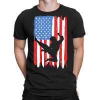 American Flag Kung Fu Graphic T-shirt | Artistshot