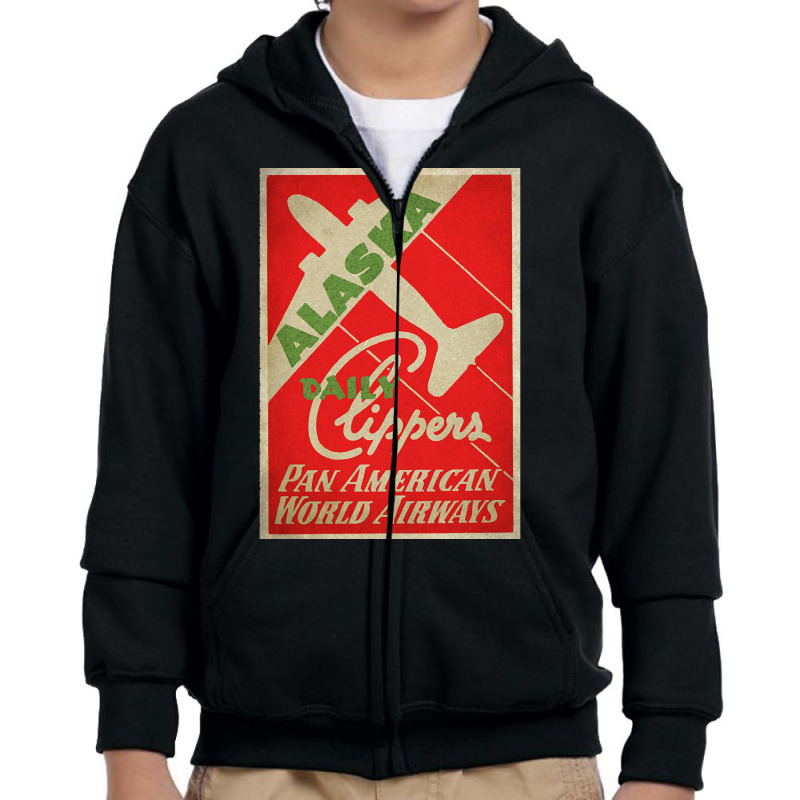 Alaska Clipper Youth Zipper Hoodie by stumbledfeatures425 | Artistshot