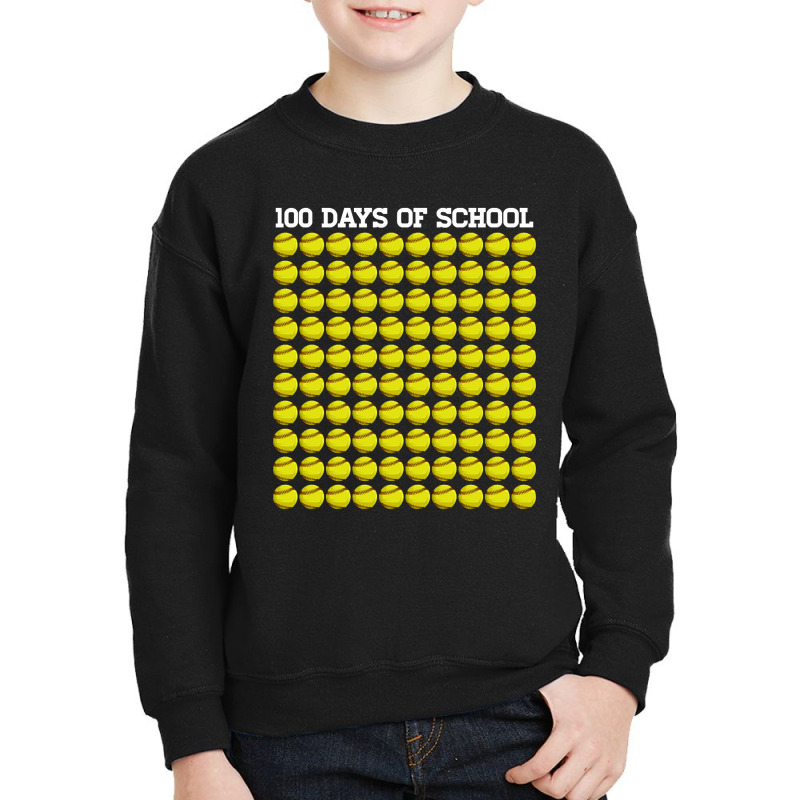 100th Day Student Boys Girls Baseball 100 Days Of School-owj8o Youth Sweatshirt | Artistshot