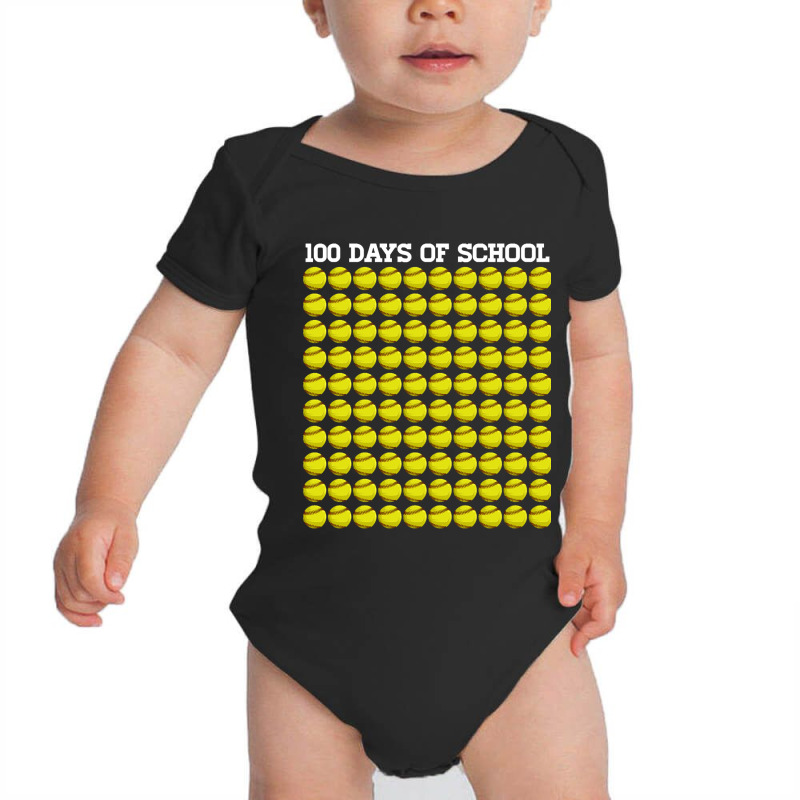 100th Day Student Boys Girls Baseball 100 Days Of School-owj8o Baby Bodysuit | Artistshot