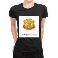 4th Air Defense Artillery Ladies Fitted T-shirt | Artistshot