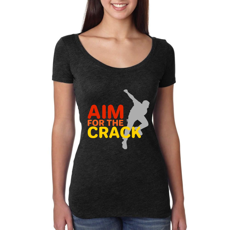 Aim For That Wickets Women's Triblend Scoop T-shirt by mysofiazo | Artistshot