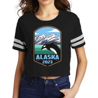 Alaska Cruise 2023 Whale Ocean Design T-shirt Scorecard Crop Tee | Artistshot