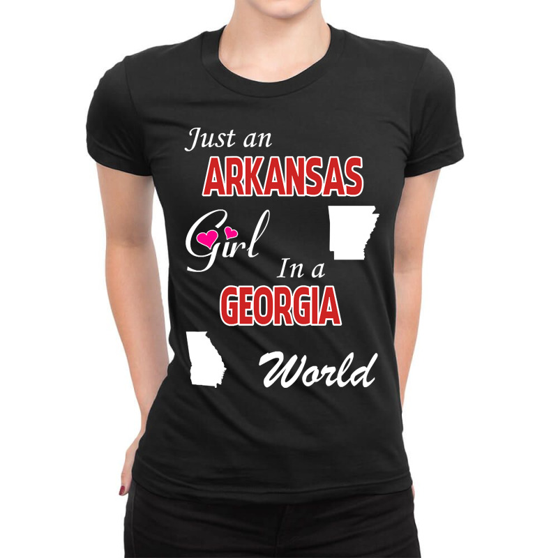 Arkansas - Georgia Ladies Fitted T-Shirt by ternacanuda | Artistshot